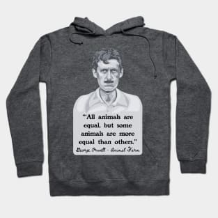 George Orwell Portrait and Quote Hoodie